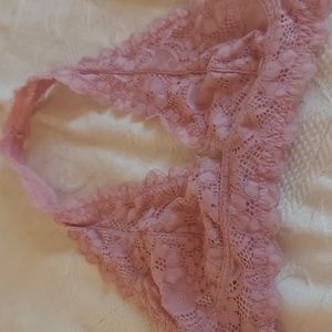 Free People Pink Lace Brallete size small
